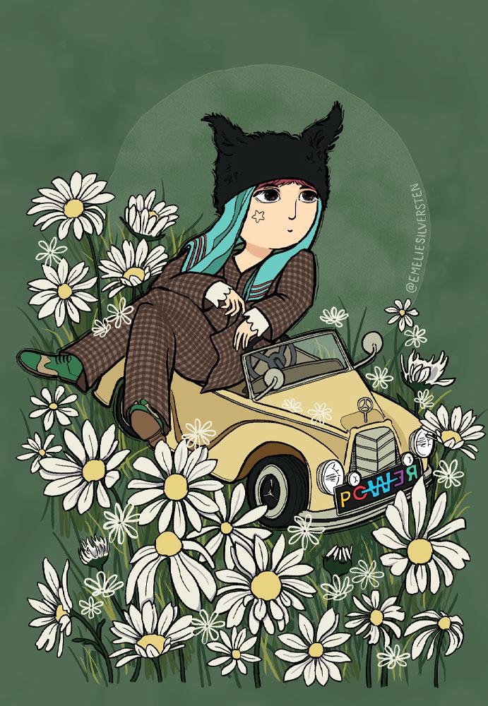 Digital illustration av G-Dragon